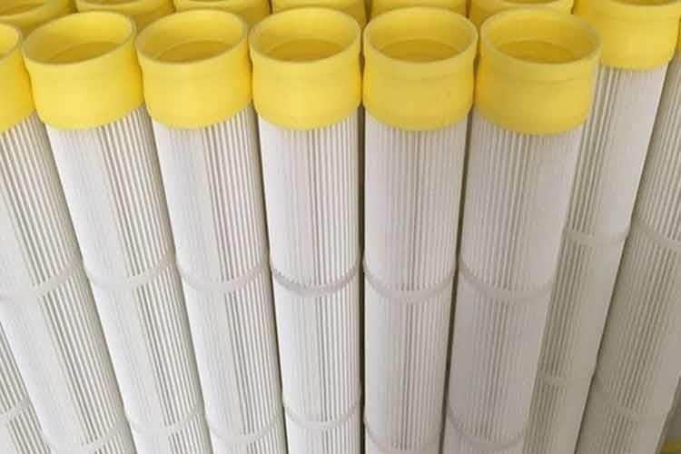 除尘滤筒由经过成型加工处理的滤材、支撑骨架、上下端盖、橡 除尘滤筒由经过成型加工处理的滤材、支撑骨架、上下端盖、橡